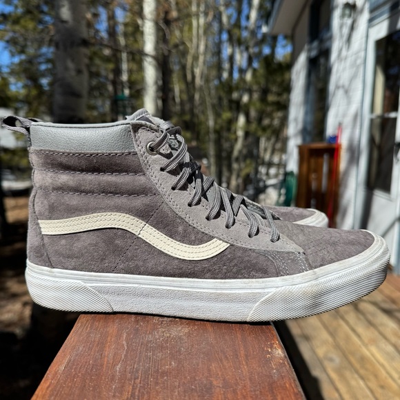 VANS SK8-HI MTE 'PEWTER' GRAY MEN'S 8.5 W 10 SCOTCH GUARD INSULATED - Picture 3 of 6